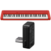 CTS1RDBT | Casiotone Red Portable Keyboard with Wireless Adaptor - Casio