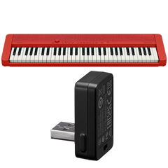 CTS1RDBT | Casiotone Red Portable Keyboard with Wireless Adaptor - Casio