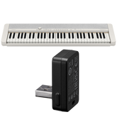 CTS1WEBT | Casiotone White Portable Keyboard with Wireless Adaptor - Casio