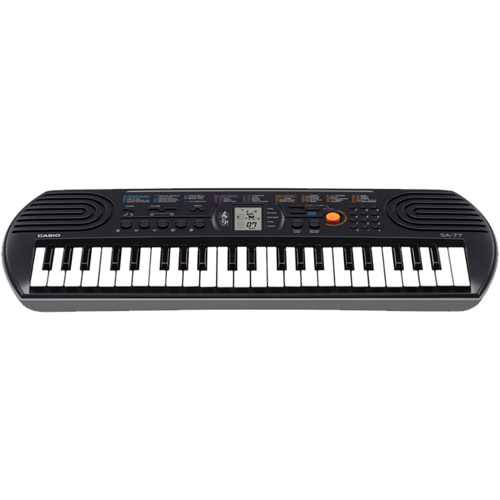 SA-77 | All Black Mini Personal Keyboard with 44 Keys - Casio