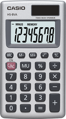 HS-8VA | 8-Digit Dual Power Basic Portable Calculator - Casio