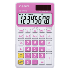 SL300VC-PK | Pink and White Portable Calculator - Casio