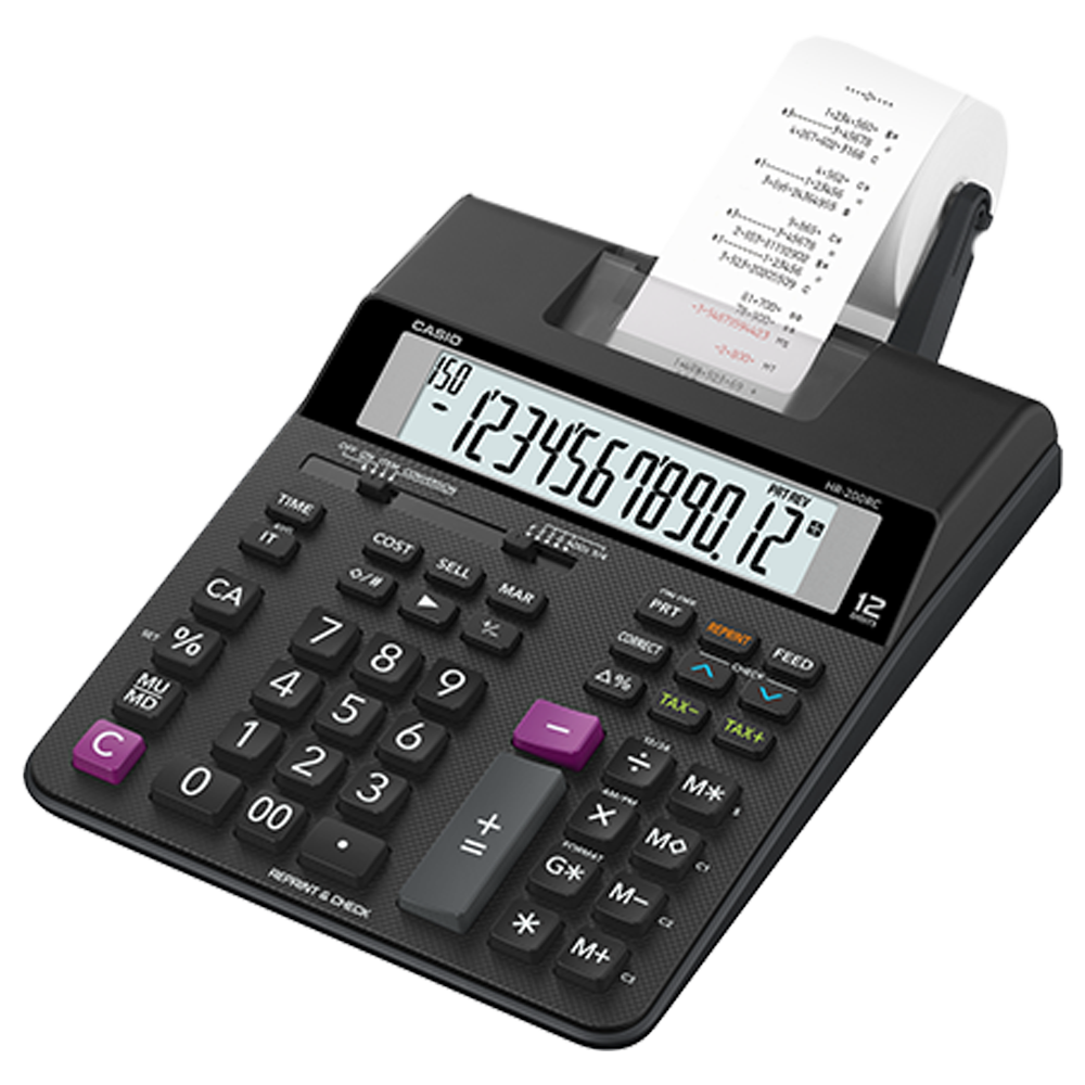 HR-200RC Compact Printing Calculator | Compact Printing Calculator - Casio