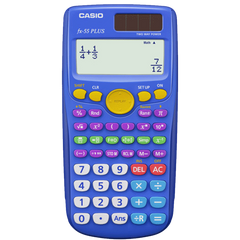 fx-55 PLUS Fraction Calculator | Blue Scientific Calculator - Casio