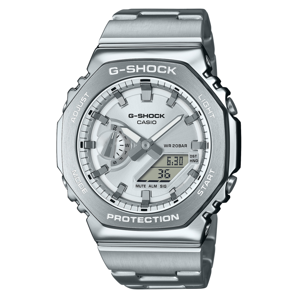GM2110D-7A | Metal G-SHOCK: Casio Silver Watch | Casio G-SHOCK - Casio