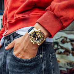 GM110G-1A9 | Analog-Digital Black and Gold Men's Watch G-SHOCK - Casio