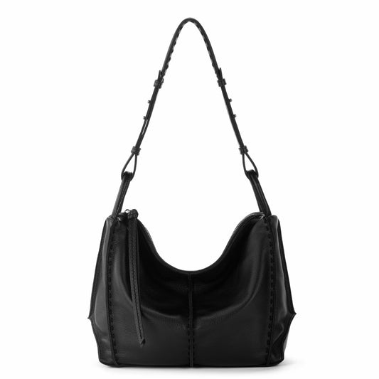 Los Feliz Hobo Bag in Black Leather