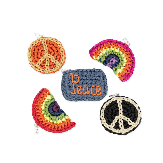 Yarnicharmz 5 Pack Charm in Peace Crochet