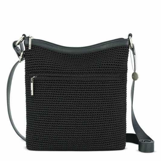 Lucia Crossbody Bag in Black Crochet