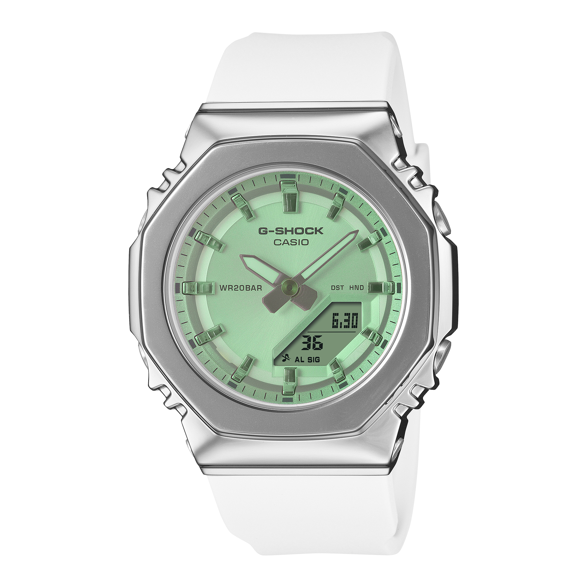 GMS2110SR-7A | G-SHOCK ANALOG-DIGITAL Silver - Casio