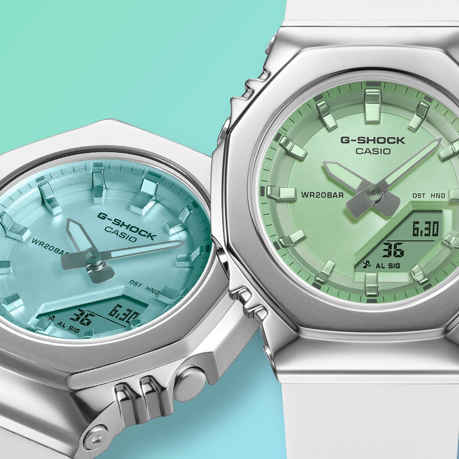 GMS2110SR-7A | G-SHOCK ANALOG-DIGITAL Silver - Casio