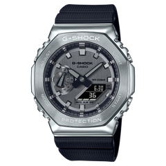 GM2100-1ASW | Black/Silver Steel Metal Watch | Casio G-SHOCK - Casio