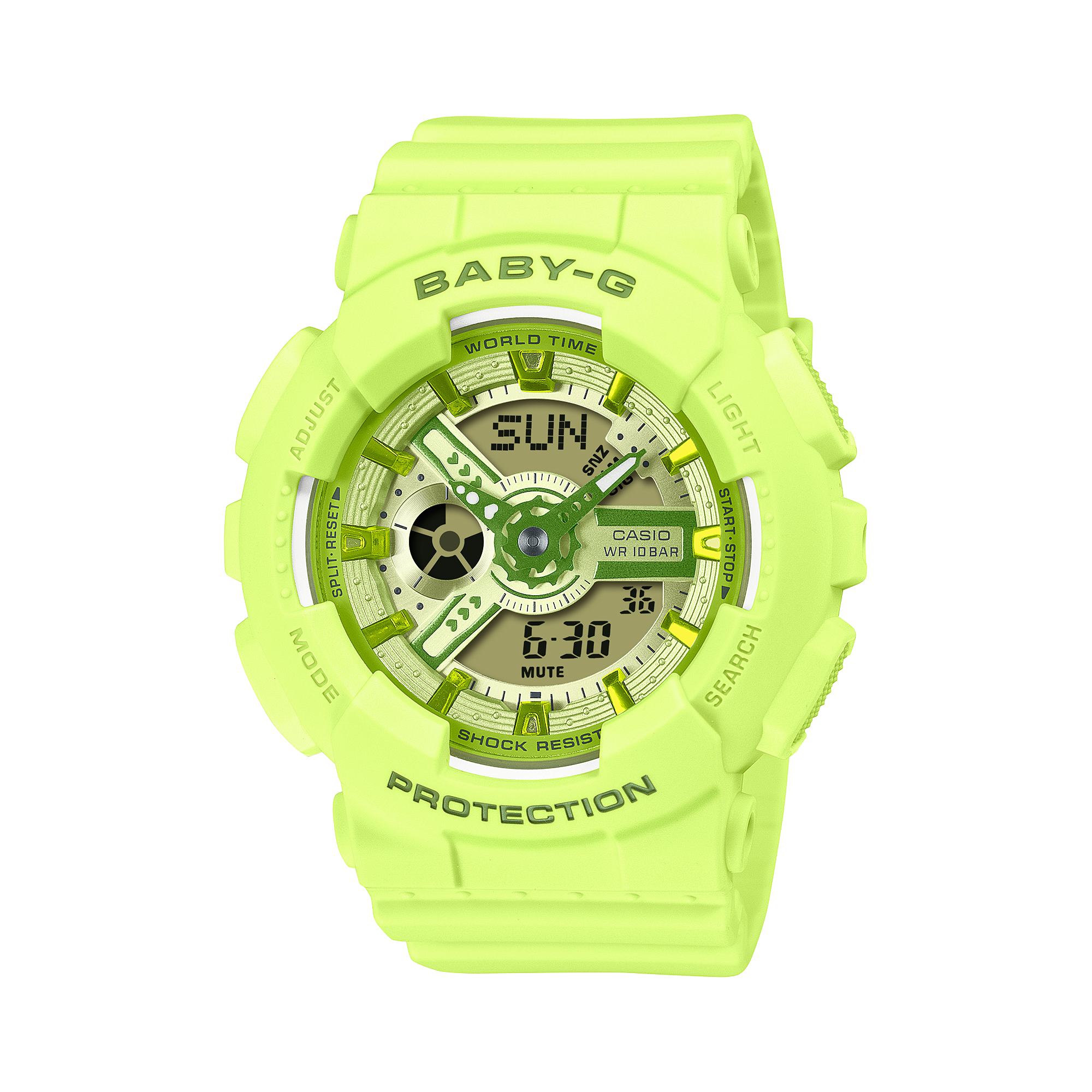 BA110YK-3ASW | BABY-G ANALOG DIGITAL Green - Casio