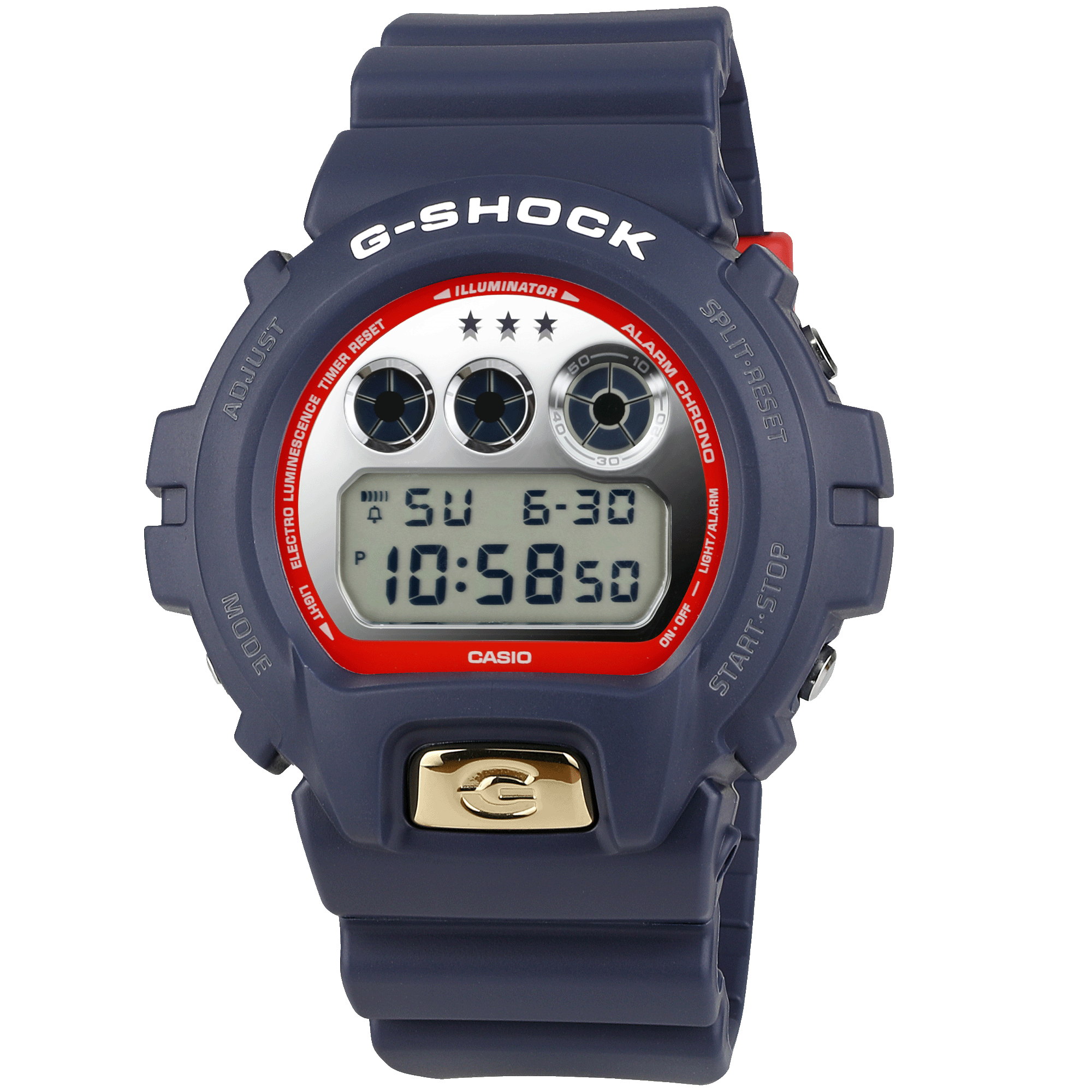 DW6900US24-2 | Navy Blue Patriotic Colors Watch | Casio G-SHOCK - Casio