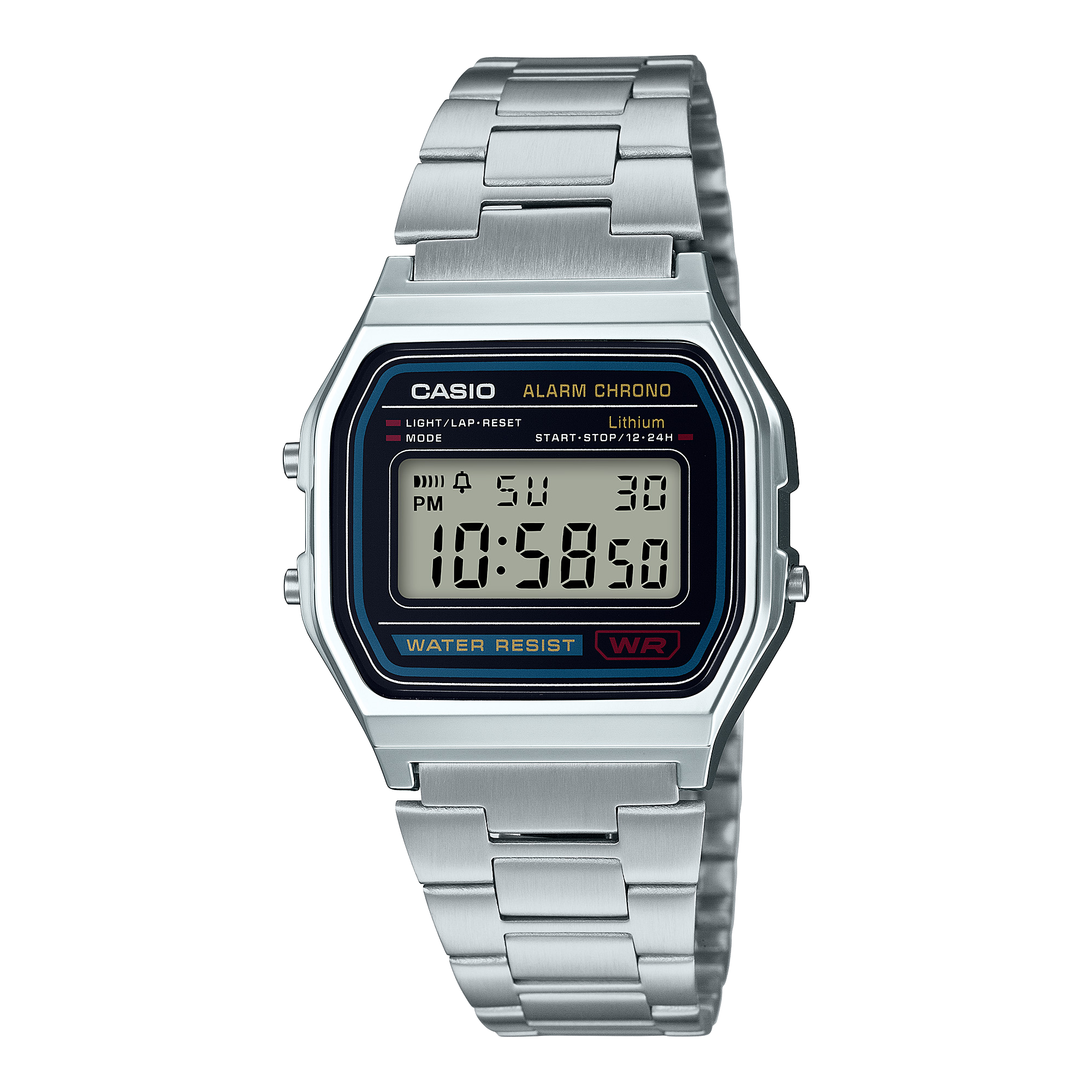 A158WA-1 | Casio Vintage Watch in Silver Metal | Casio - Casio