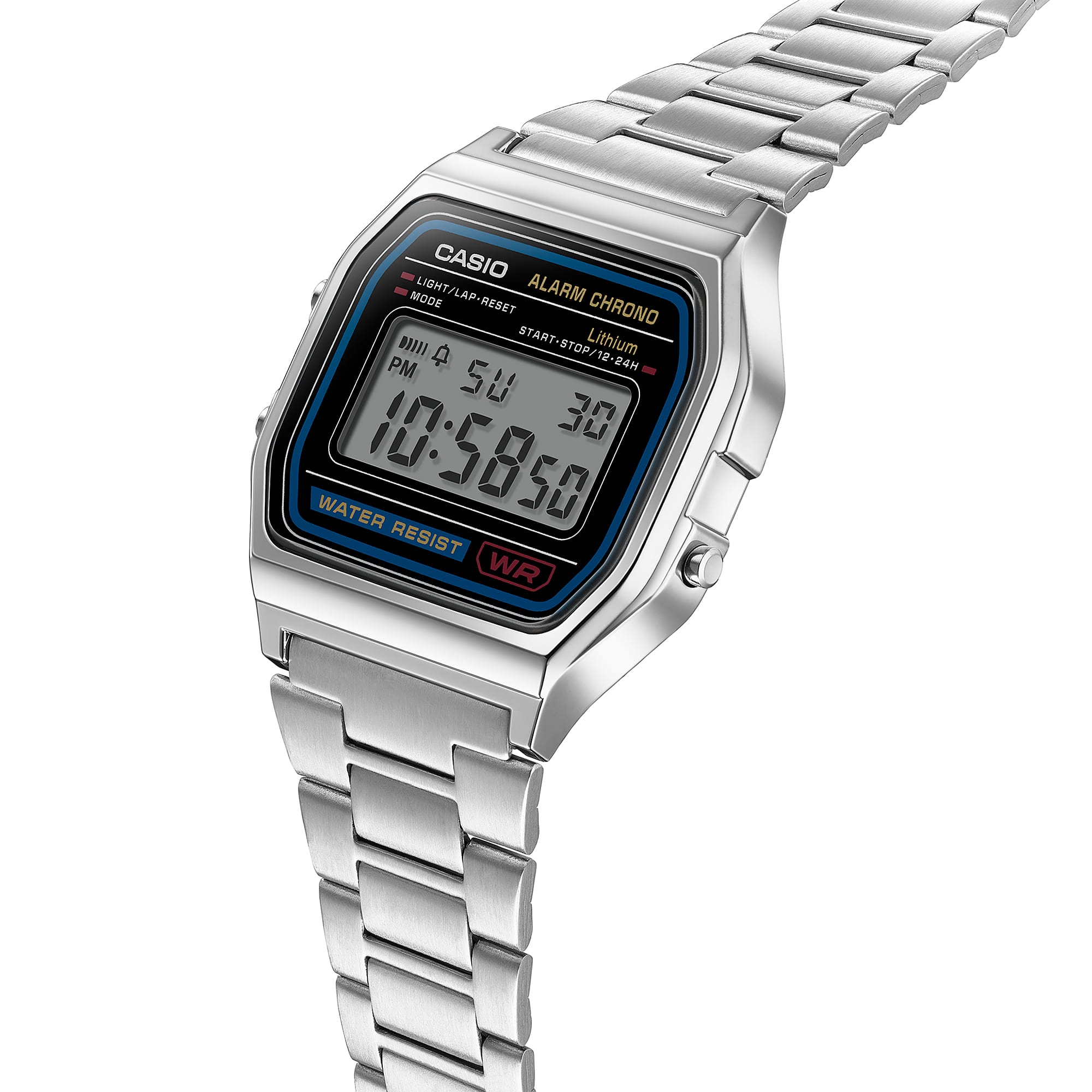 A158WA-1 | Casio Vintage Watch in Silver Metal | Casio - Casio
