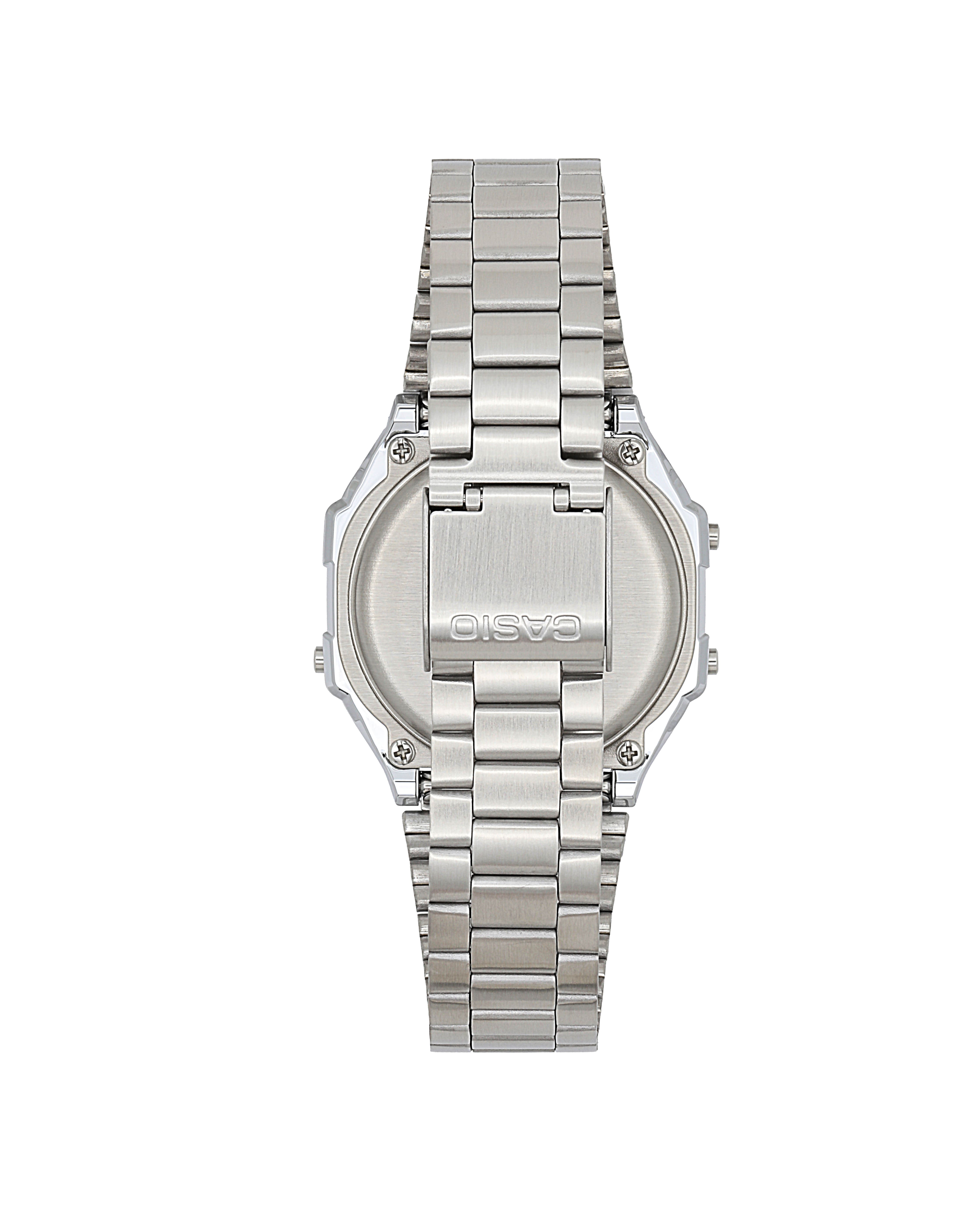A168W-1 | Vintage Silver and Black Metal Watch - Casio