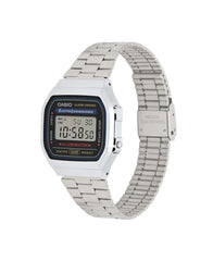 A168W-1 | Vintage Silver and Black Metal Watch - Casio