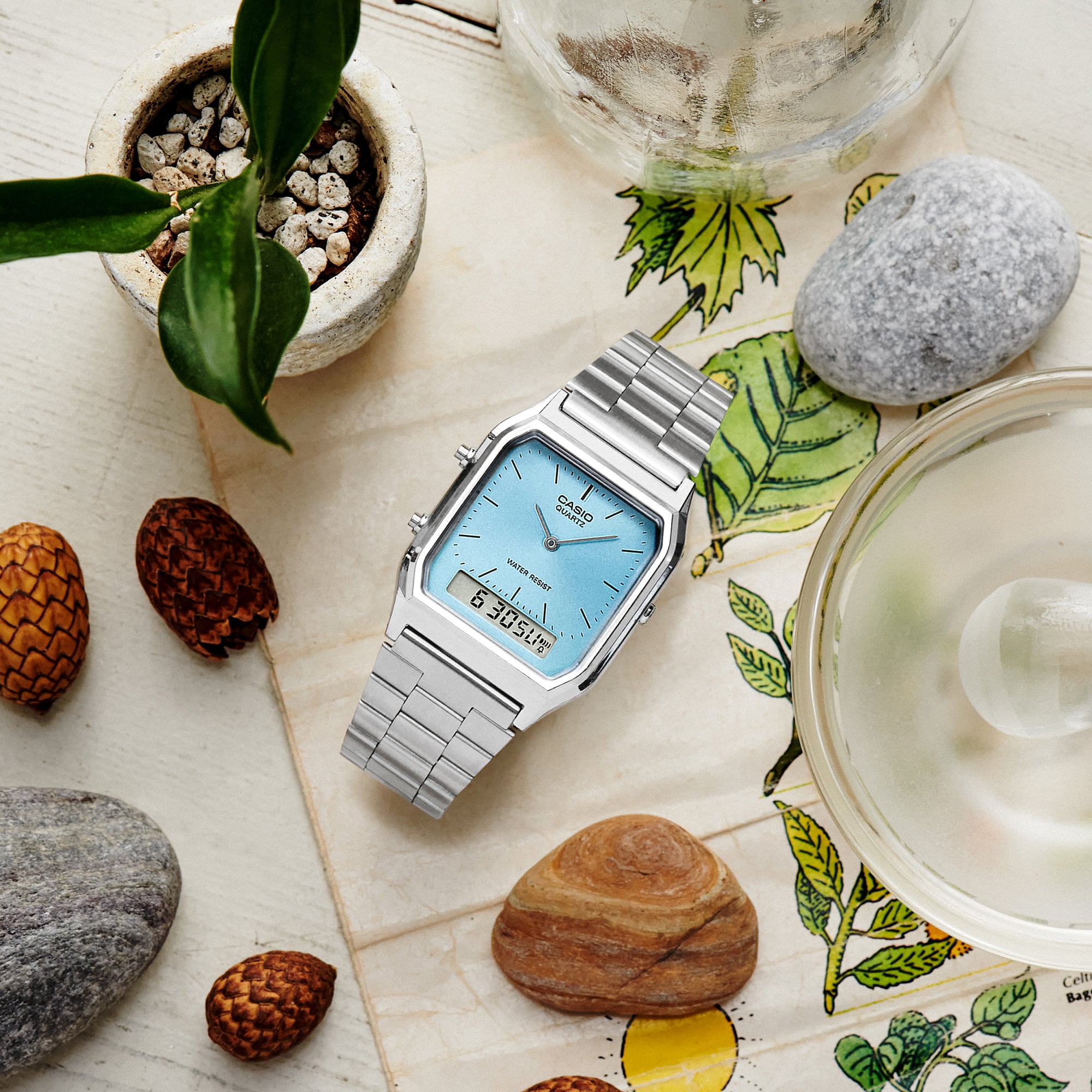 AQ-230A-2A1MQY VINTAGE Silver - Casio