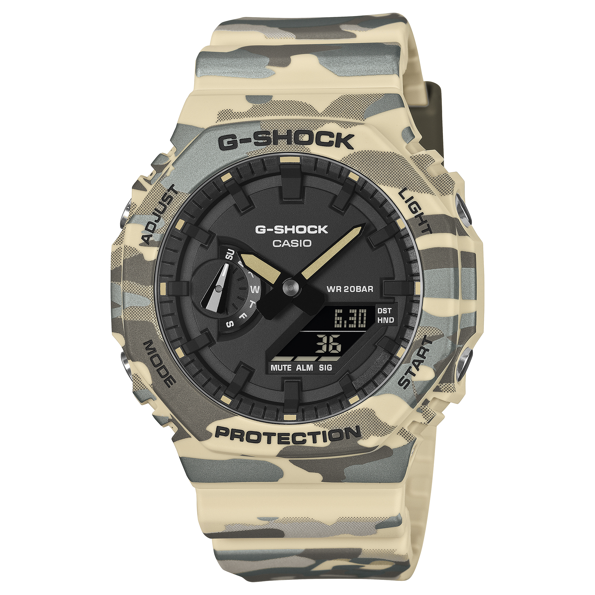 GA2100CM-5A | G-SHOCK ANALOG-DIGITAL Beige - Casio