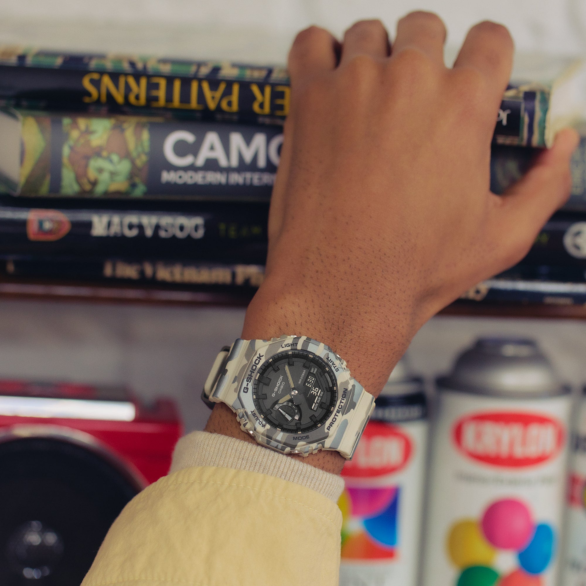 GA2100CM-5A | G-SHOCK ANALOG-DIGITAL Beige - Casio