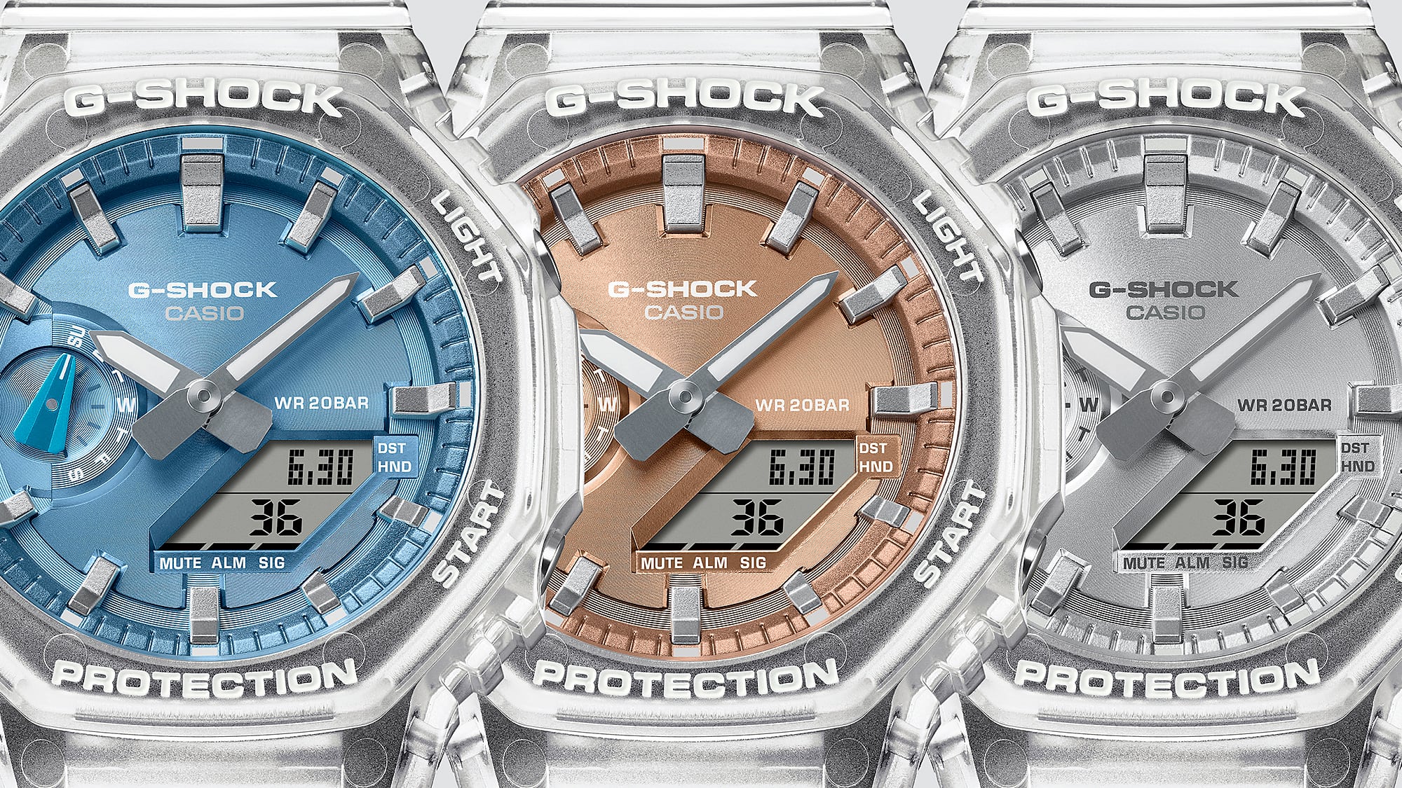 GA2100BM-7A5 | G-SHOCK ANALOG-DIGITAL Transparent color - Casio