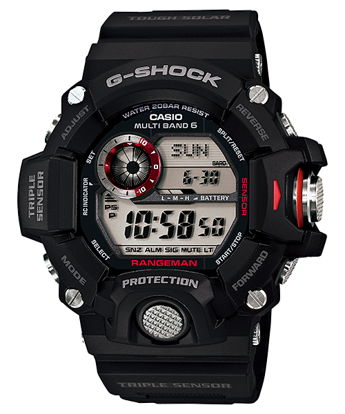 GW9400-1 | Black Triple Sensor Rangeman Men's Watch G-SHOCK - Casio