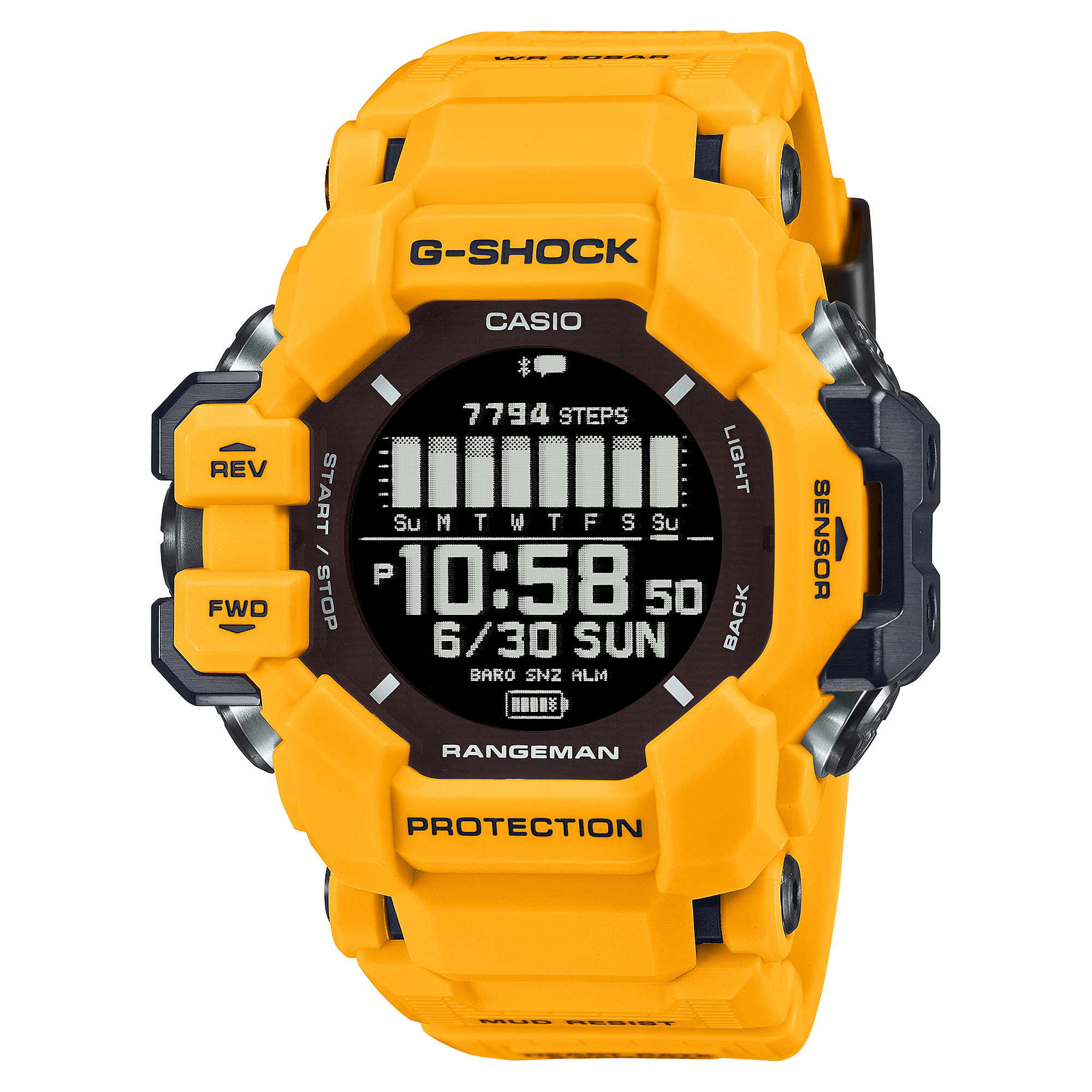 GPRH1000-9 | Yellow Rangeman GPS Navigation Watch | Casio G-SHOCK - Casio