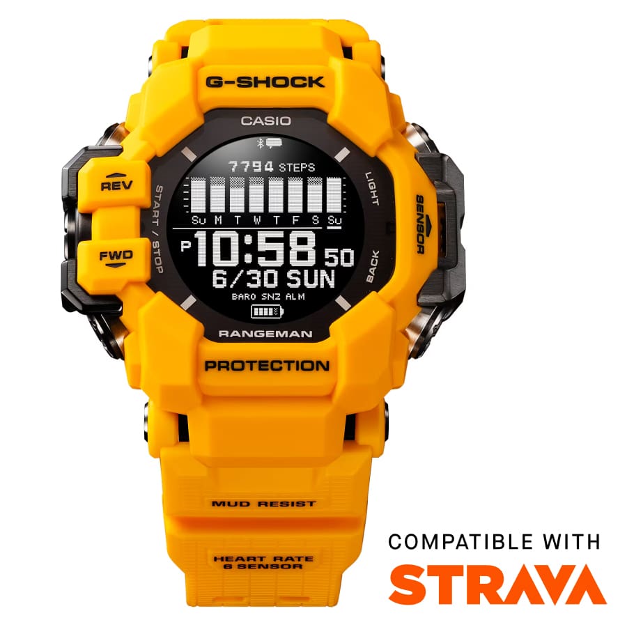 GPRH1000-9 | Yellow Rangeman GPS Navigation Watch | Casio G-SHOCK - Casio