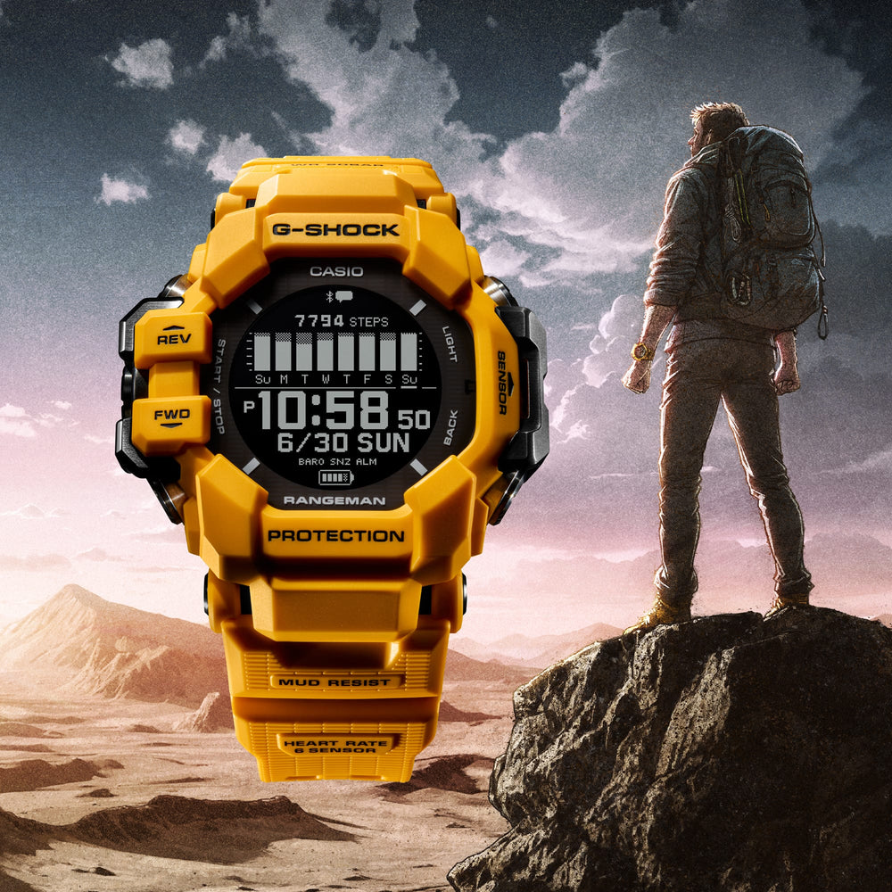 GPRH1000-9 | Yellow Rangeman GPS Navigation Watch | Casio G-SHOCK - Casio