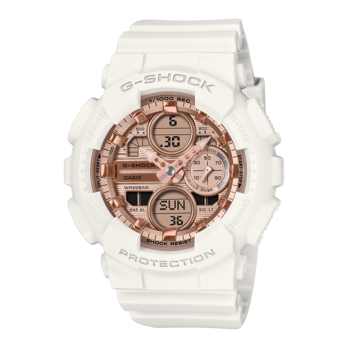 GMAS140PG-7A | G-SHOCK ANALOG-DIGITAL White - Casio