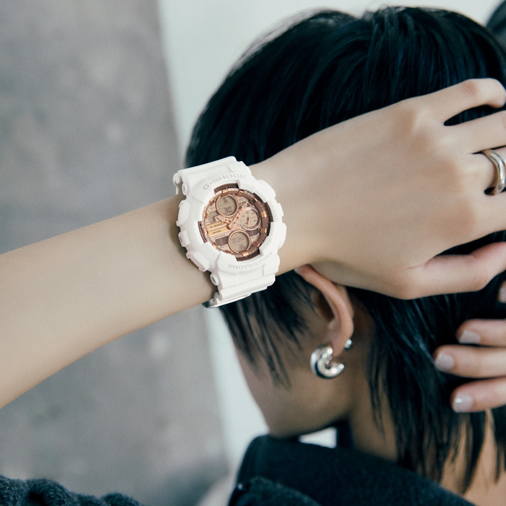 GMAS140PG-7A | G-SHOCK ANALOG-DIGITAL White - Casio