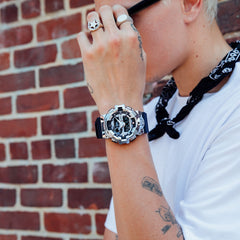 GM700-1A | Men’s Stainless-Steel Watch: Silver | Casio G-SHOCK - Casio