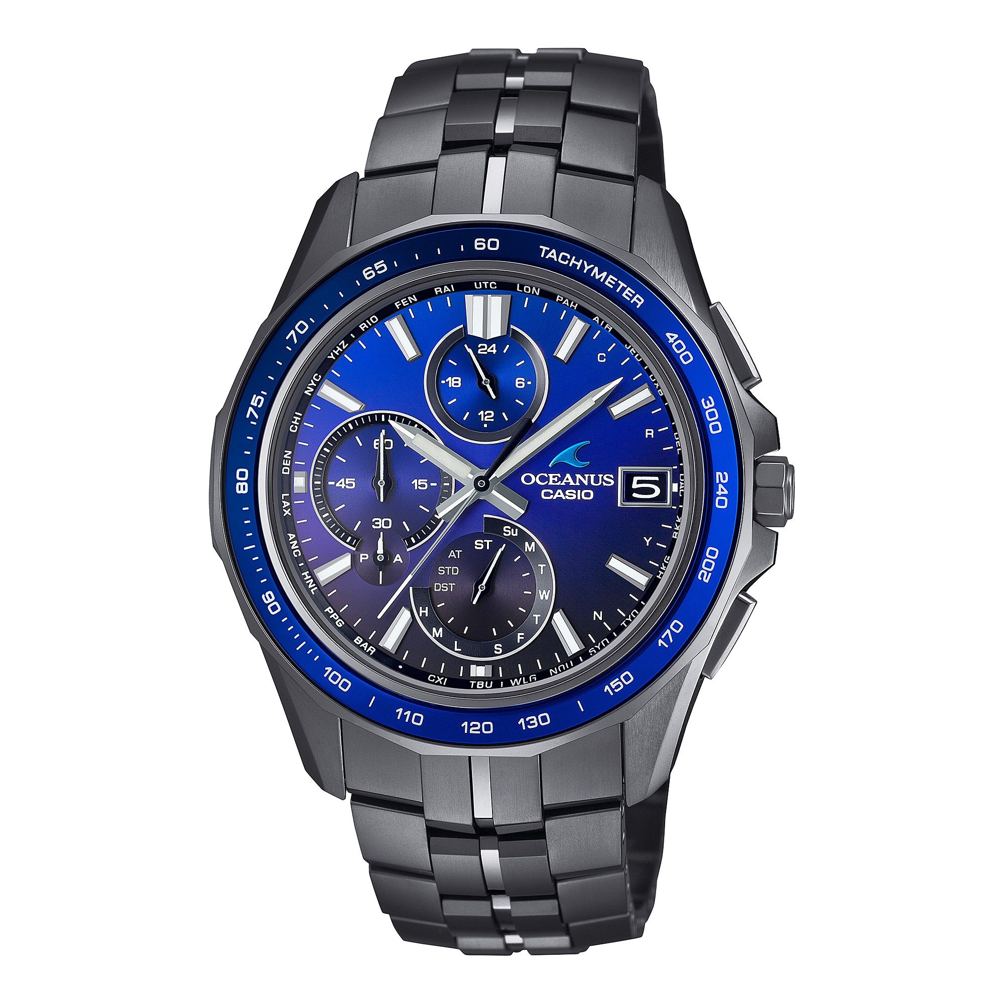 OCWS7000B-2A | OCEANUS Manta Blue, Light blue - Casio