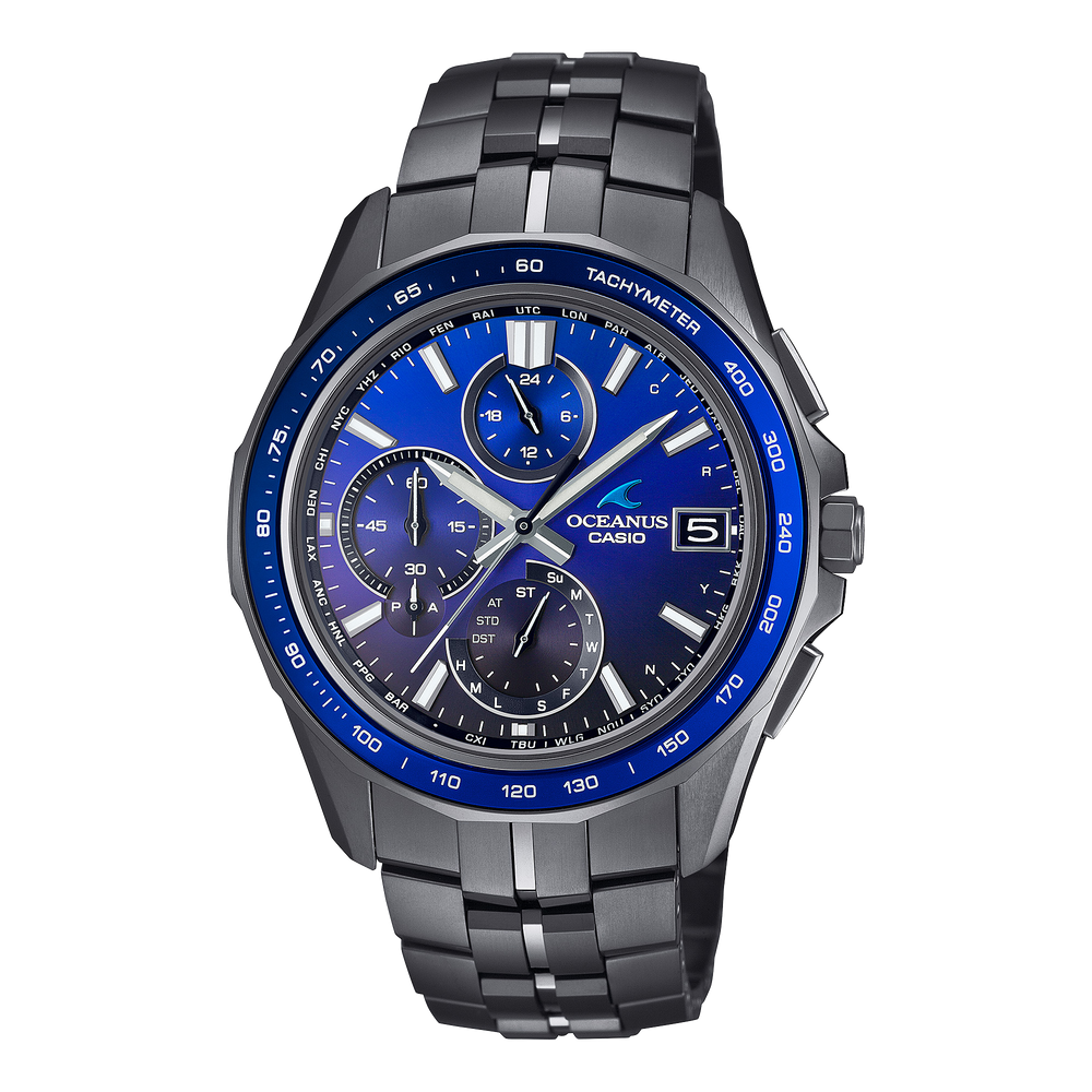 OCWS7000B-2A | OCEANUS Manta Blue, Light blue - Casio