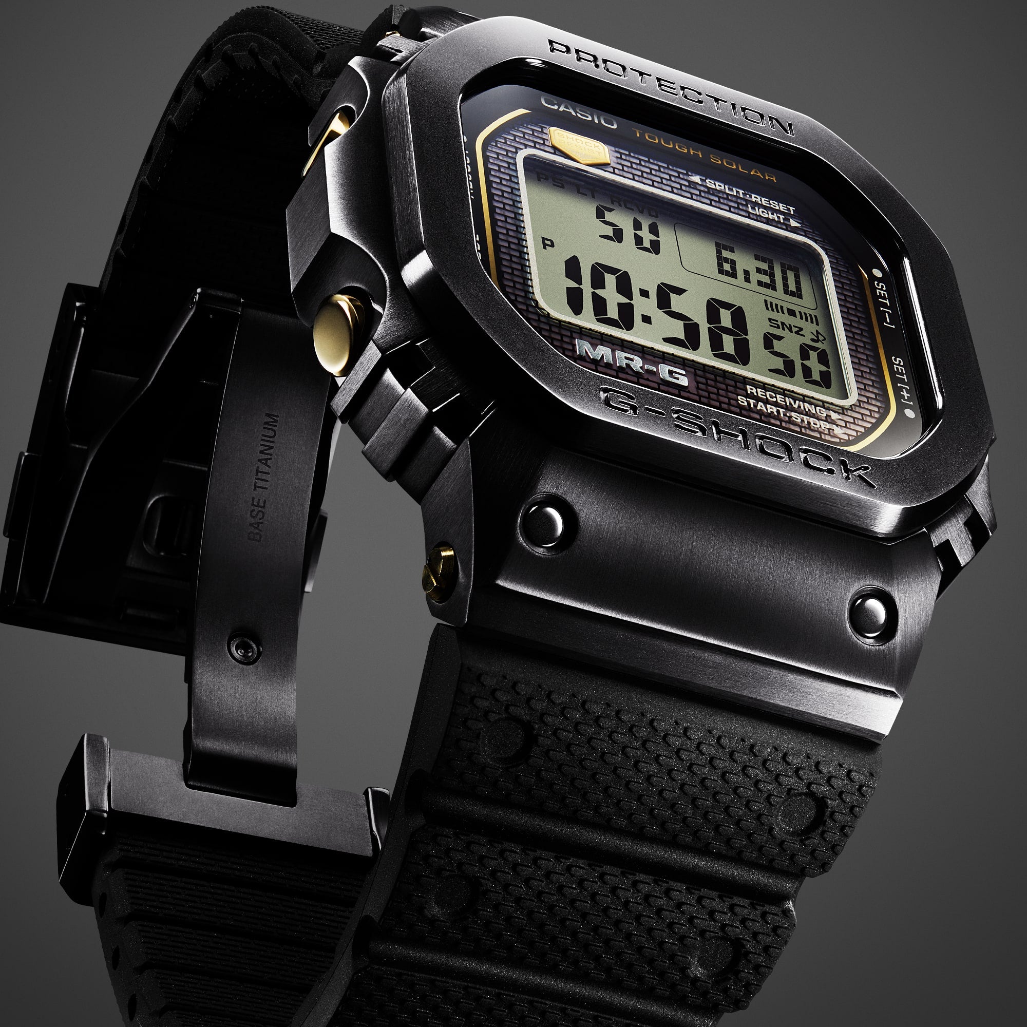 MRGB5000R-1 | Titanium Alloy High End MR-G Black & Gold Detail Watch | Casio G- SHOCK - Casio