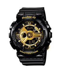 BA110-1A | Women's BABY-G Black Analog Digital Watch - Casio
