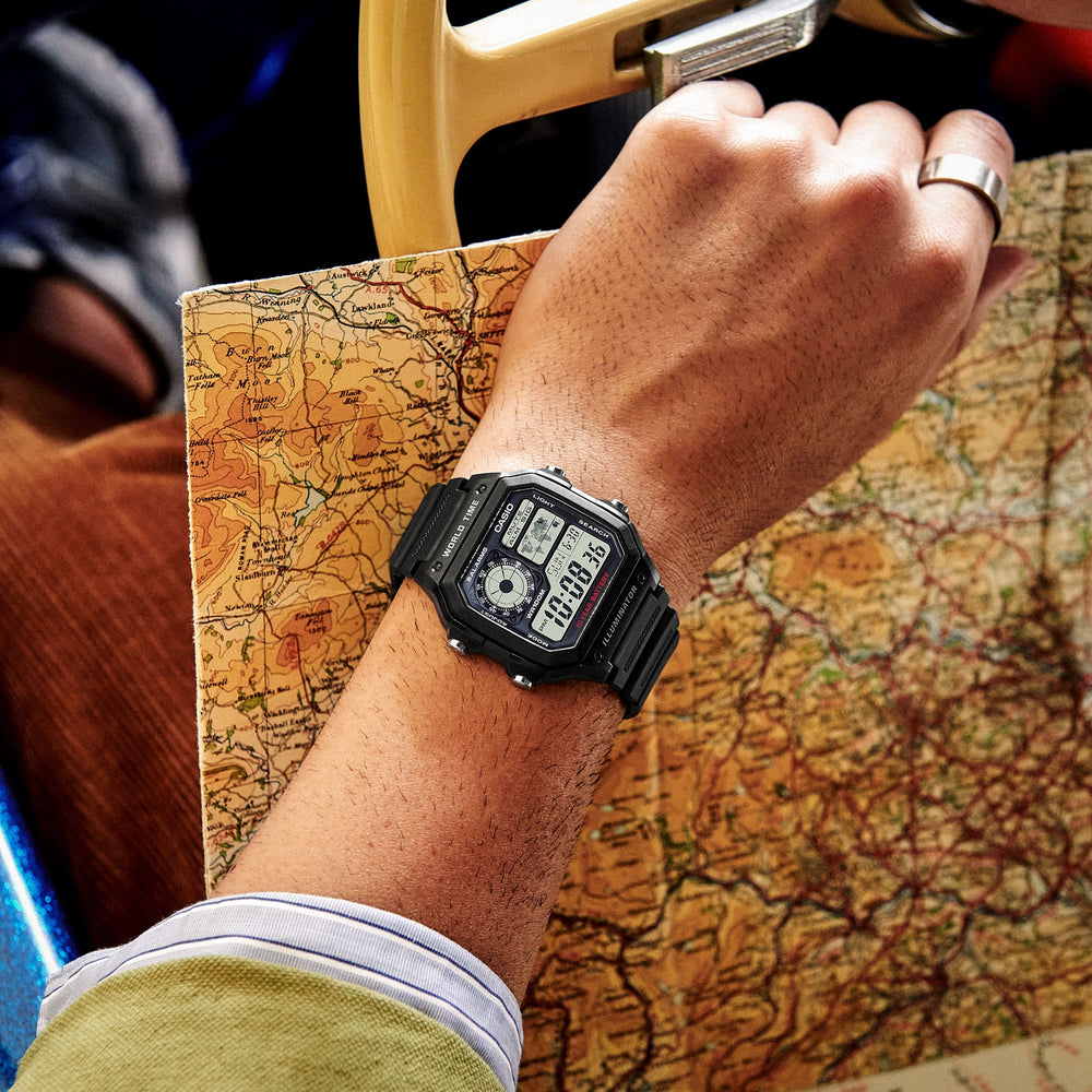 AE1200WH-1A | World Time Watch | Casio - Casio