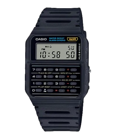 CA53W-1 | Black Data Bank Watch - Casio