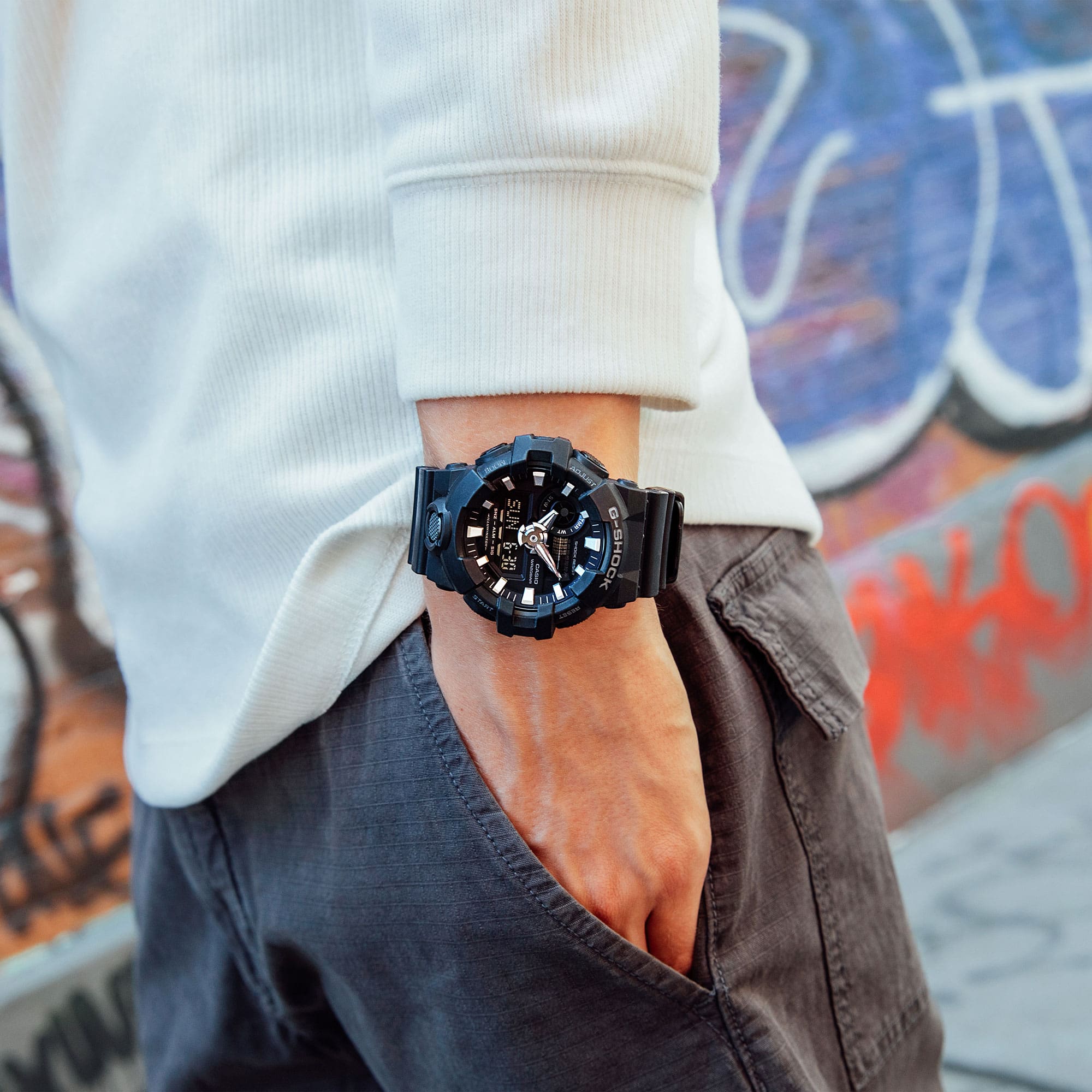 GA700-1B | Black Analog-digital Watch - G-SHOCK - Casio