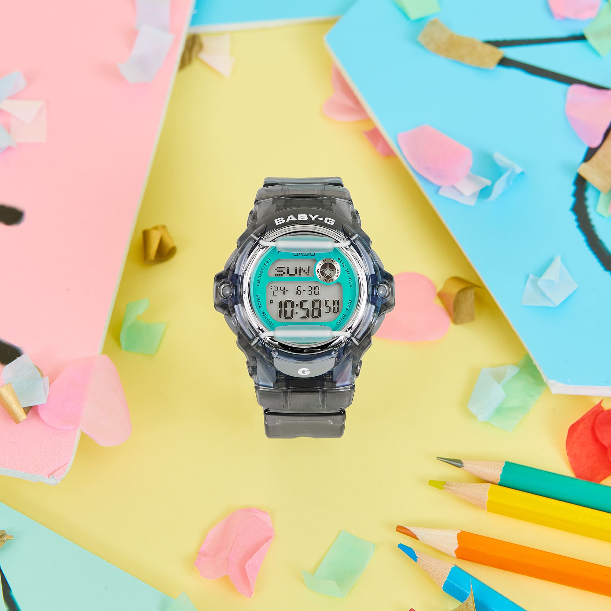 BG169R-8B | BABY-G Women's Clear Grey Watch - Casio
