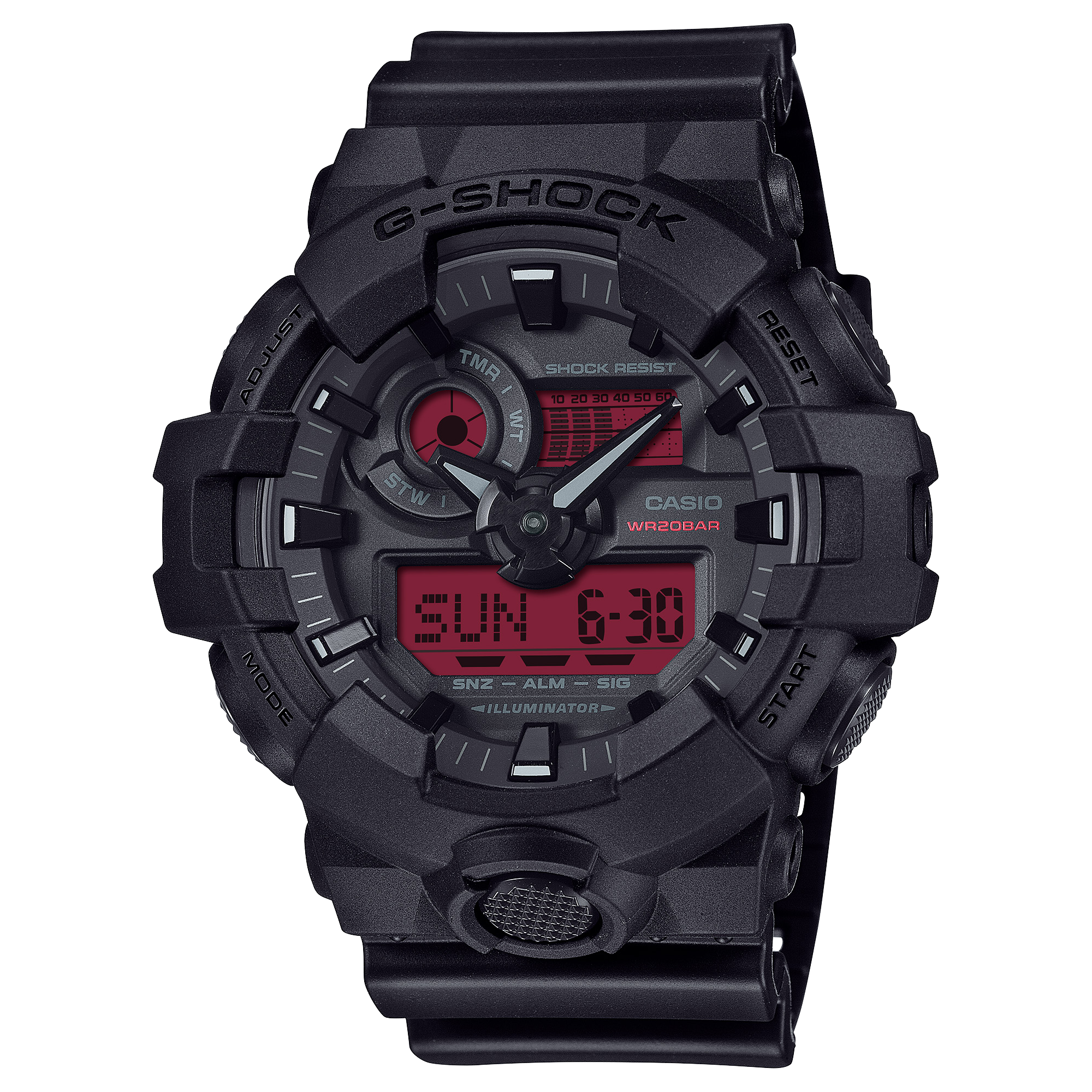 GA700BBR-1A | G-SHOCK ANALOG-DIGITAL Black - Casio