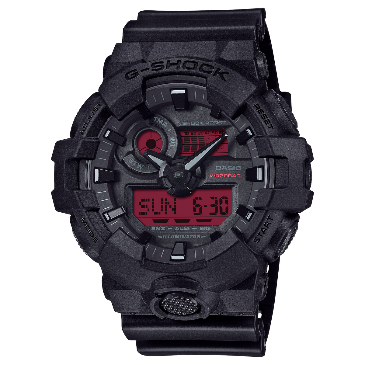 GA700BBR-1A | G-SHOCK ANALOG-DIGITAL Black - Casio