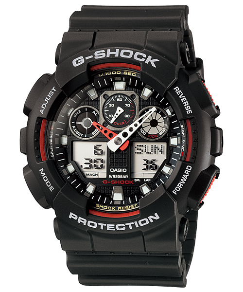 GA100-1A4 | Analog-Digital Black Men's Watch G-SHOCK - Casio