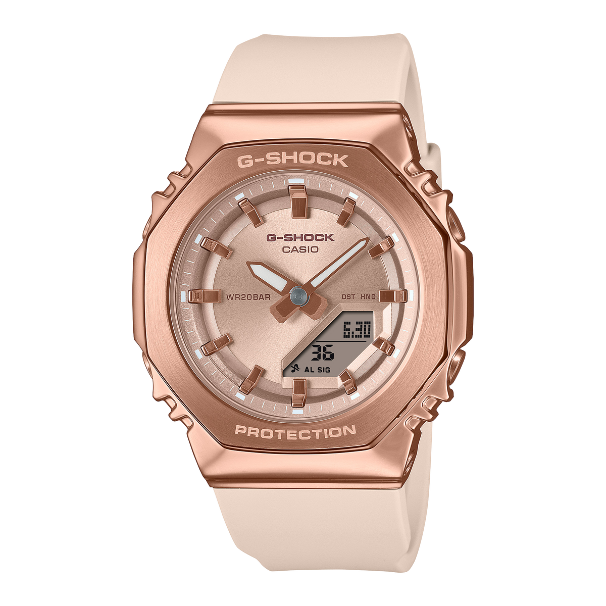 GMS2110PG-4A | G-SHOCK ANALOG-DIGITAL Pink gold - Casio