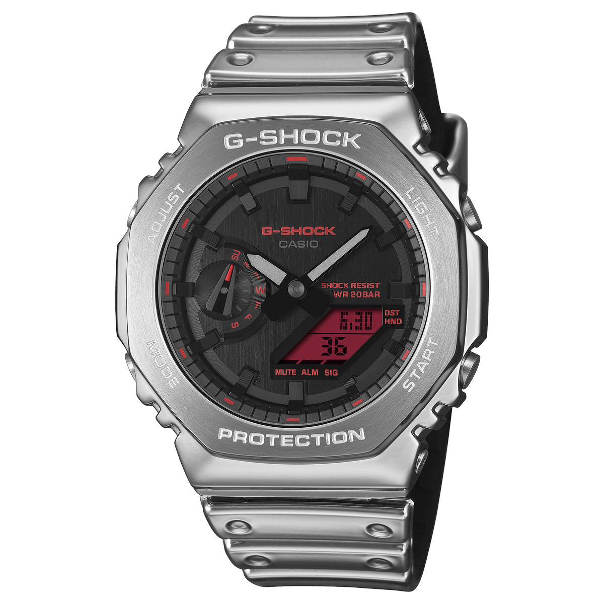 GM2100YRA-8A | G-SHOCK ANALOG-DIGITAL Silver - Casio