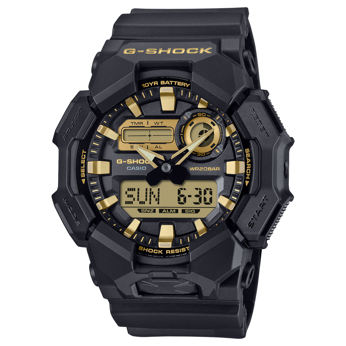 GA010GB-1A9 | G-SHOCK ANALOG-DIGITAL Black - Casio