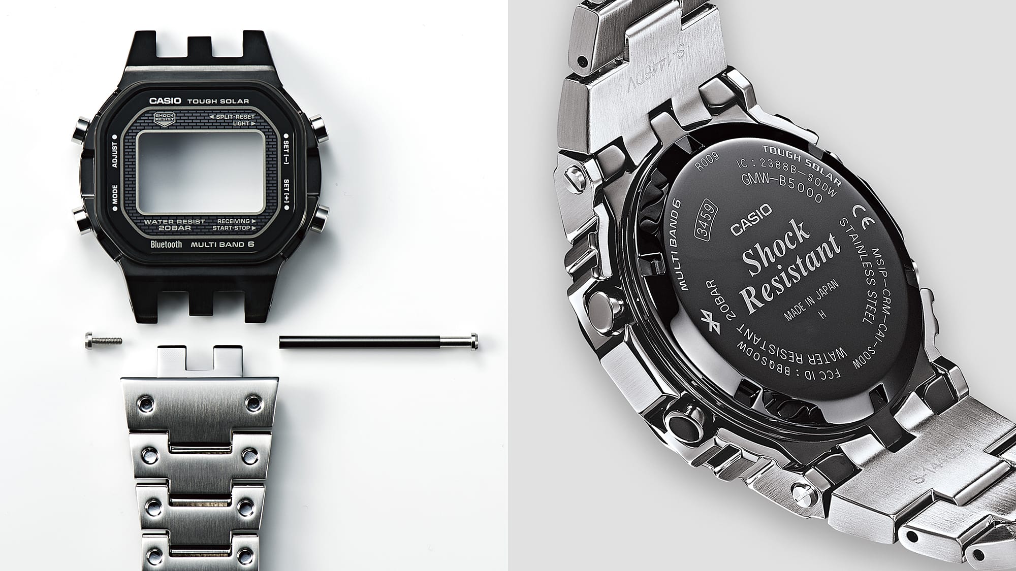 GMWB5000D-1C | G-SHOCK FULL METAL Silver - Casio