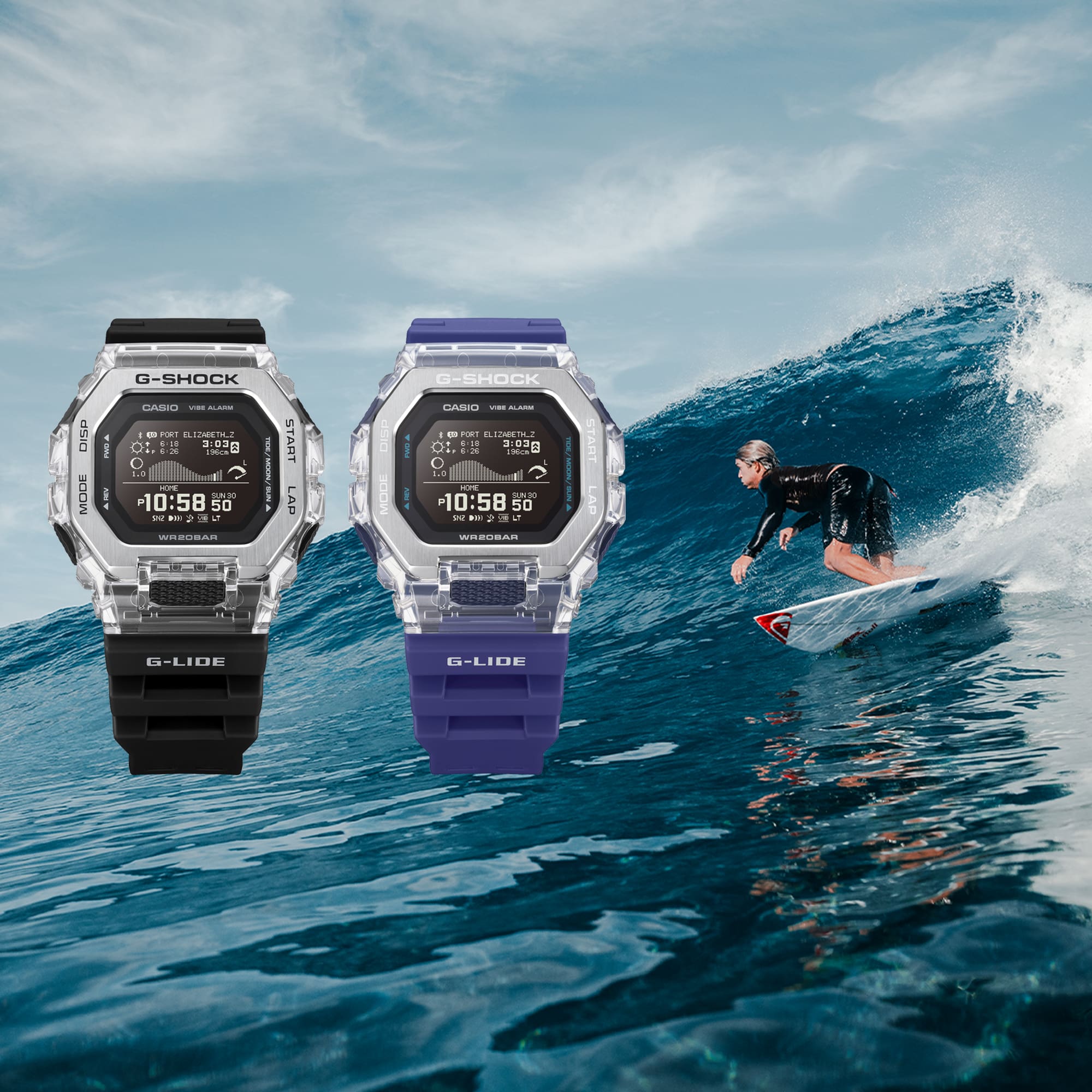 GBX100S-1 | G-SHOCK G-LIDE Silver - Casio
