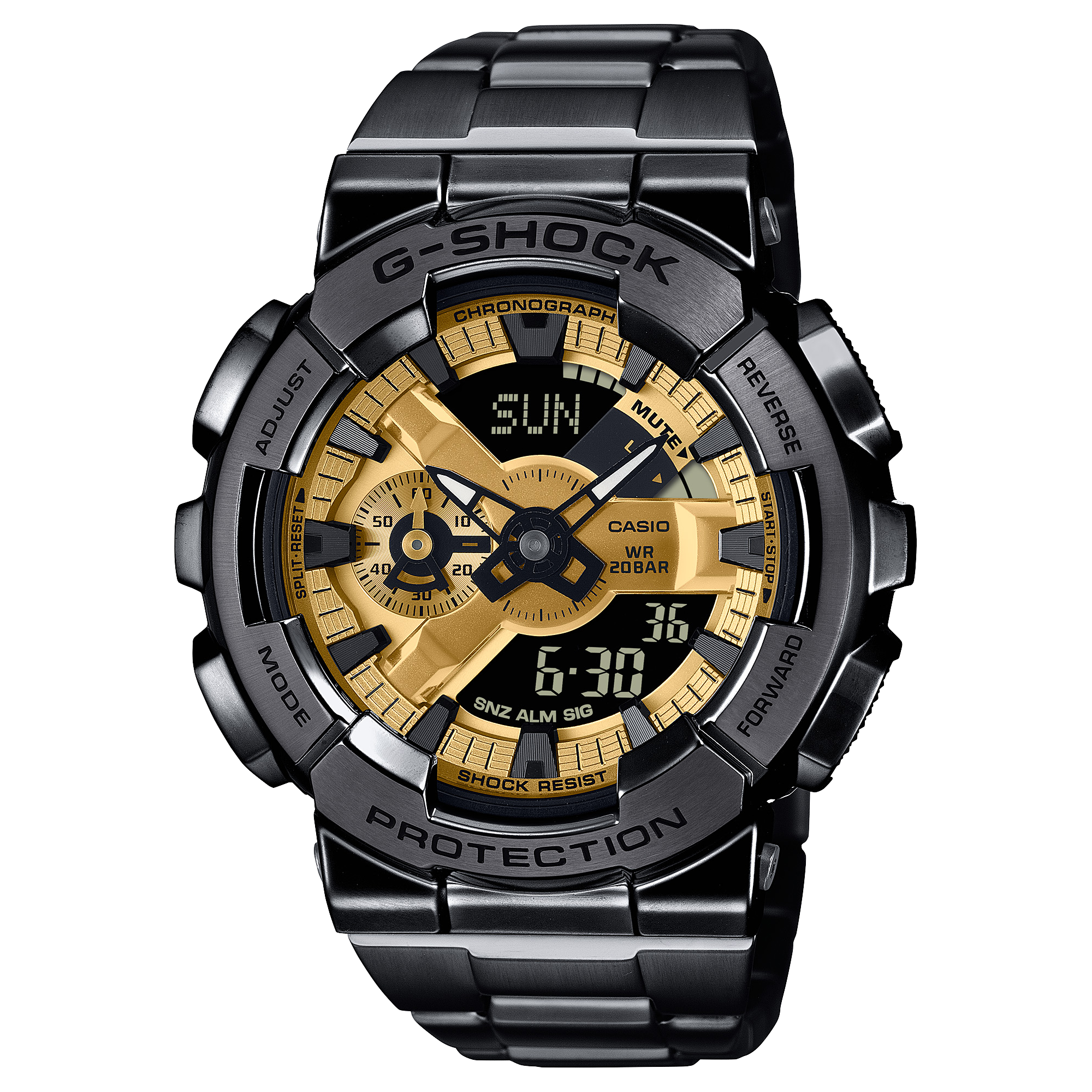 GM110BD-1A9 | Black and Gold Watch: G-SHOCK G-STEEL GM110BD-1A9 | Casio - Casio